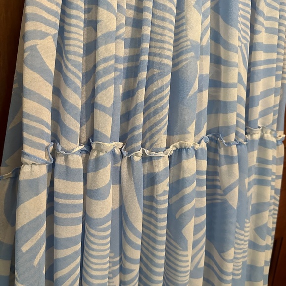 NEW Anthropologie Misa Los Angeles Kalita Maxi Dress in Casablanca Blue Shell XL - Picture 10 of 15